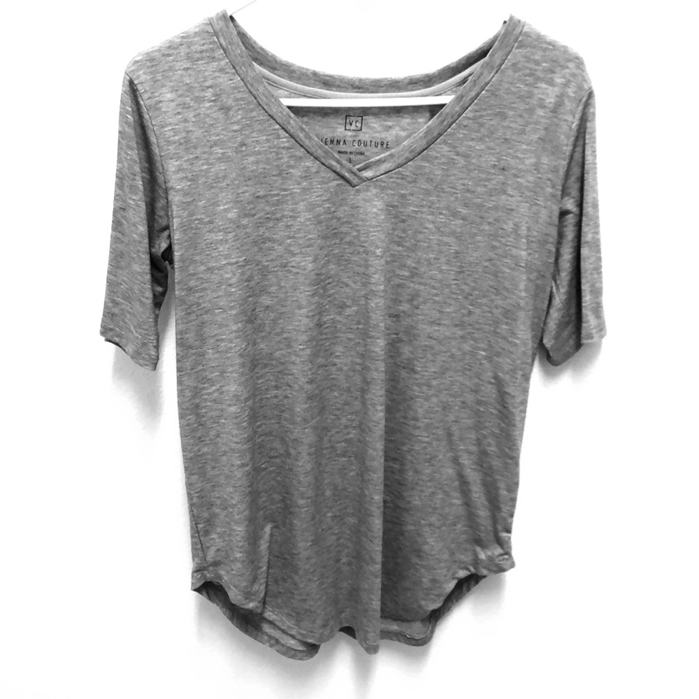 Gray loose fitting tee